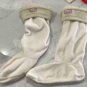 Hunter Cream Boot Socks